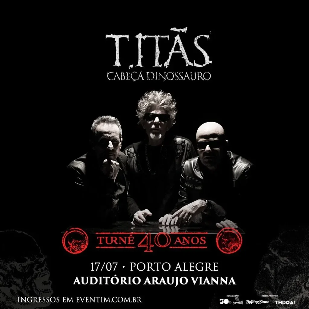TITÃS – CABEÇA DINOSSAURO 40 ANOS POA