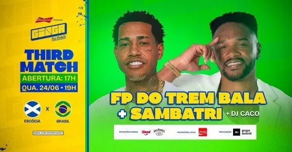 THIRD MATCH | Escócia x Brasil // FP DO TREM BALA + SAMBATRI – Ginga Na Beira